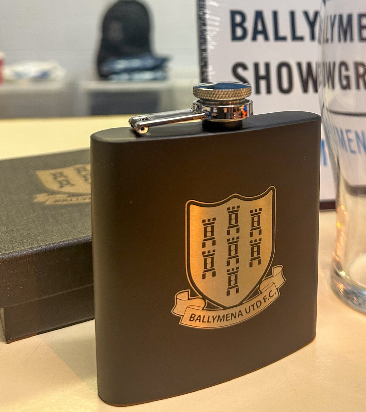 Ballymena United FC Hip Flask