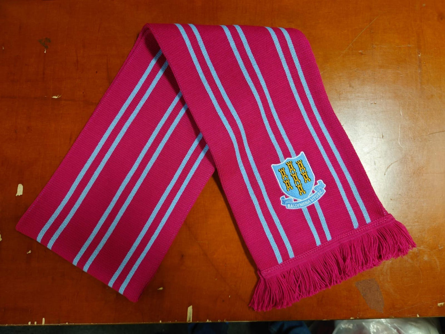 Pink striped Scarf
