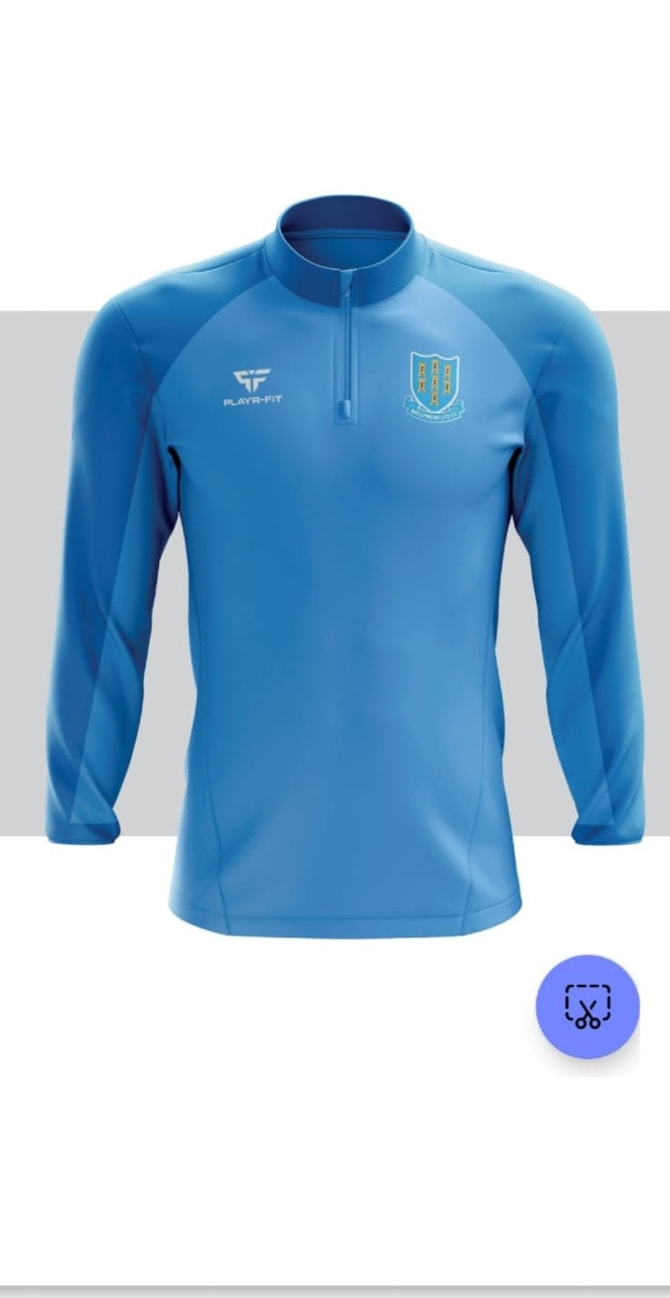 Playr-Fit 2025/26 Adult Sky Blue 1/4 Zip